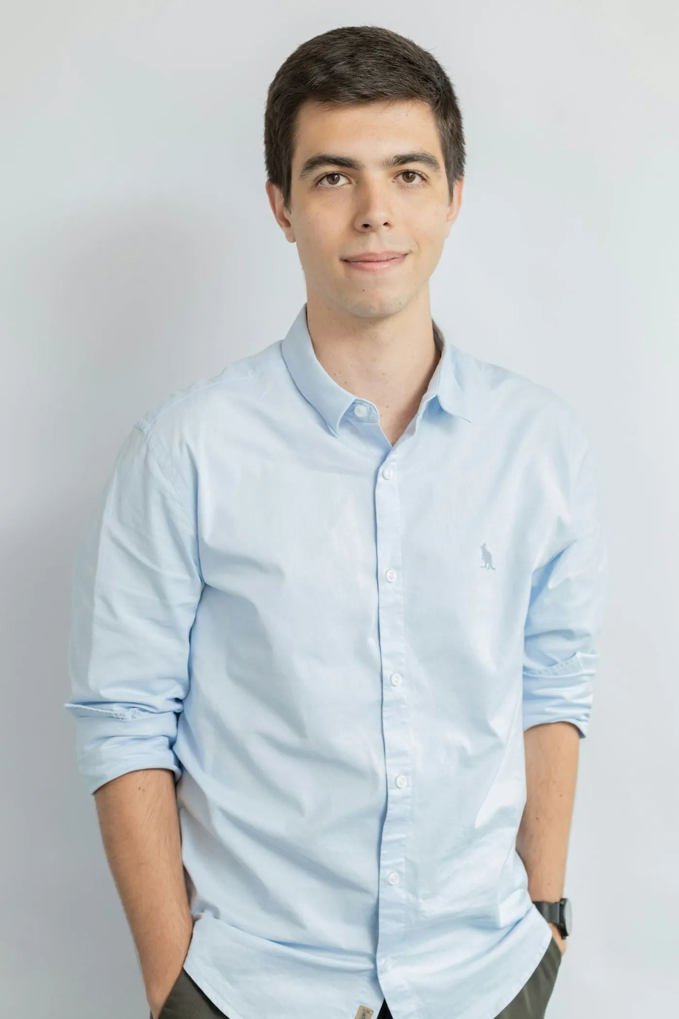 Ethan, athlete, facing the camera in a close-up portrait