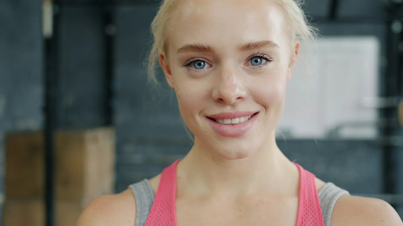 Jenna Kowalski, Soccer mentor, facing the camera in a close-up portrait